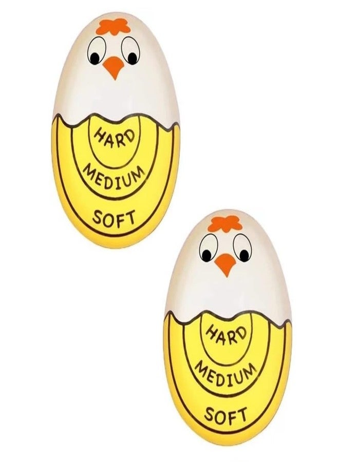 MarsHopper Egg Boiling Timer 2-Pack - Color-Changing in-Water Indicator for Soft, Medium & Hard Eggs - Image 1